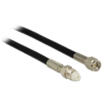 DeLOCK 12450 coaxial cable RG-58 7.5 m SMA FME Black