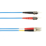 Black Box FOCMP62-002M-STLC-BL InfiniBand/fibre optic cable 2 m ST LC OFNP OM1 Blauw