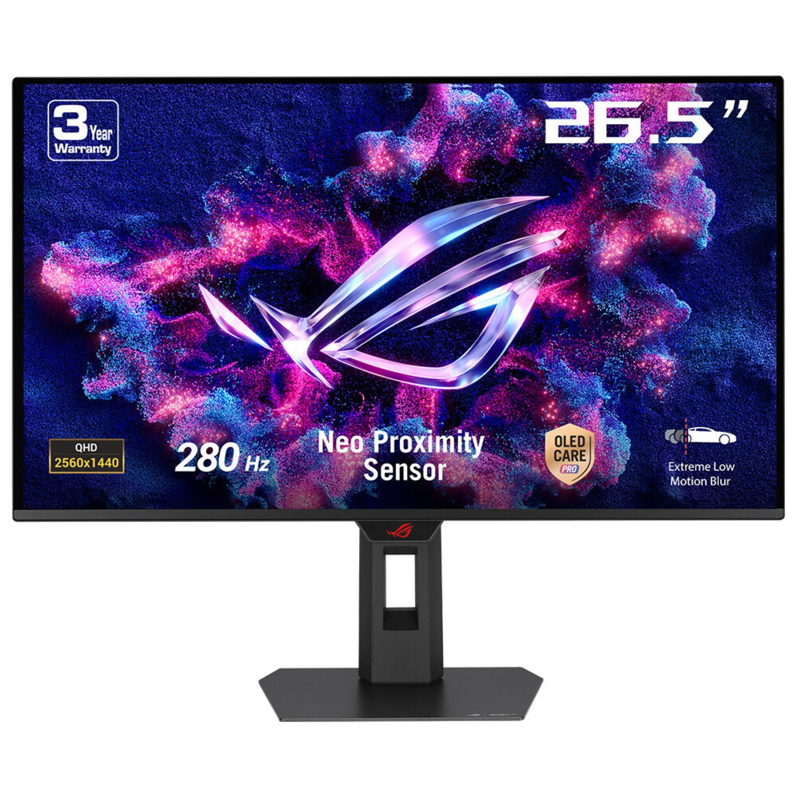 ASUS ROG Strix OLED XG27ACDMS computer monitor 67.3 cm (26.5") 2560 x 1440 pixels Quad HD QD-OLED Black