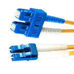 Cablenet 1.5m OS2 9/125 LC-SC Duplex Yellow LSOH Fibre Patch Lead