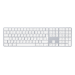 Apple Magic w/ Numeric Keypad keyboard Universal Bluetooth QWERTY Arabic Silver, White