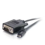 C2G 26897 video cable adapter 122" (3.1 m) USB Type-C VGA (D-Sub) Black