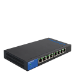 Linksys LGS108P Ohanterad L2 Gigabit Ethernet (10/100/1000) Strömförsörjning via Ethernet (PoE) stöd Svart