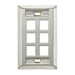 Leviton 43080-1L6 wall plate/switch cover Gray