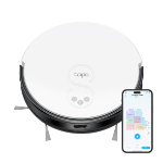 TP-Link Tapo RV20 Mop robot aspirateur 0,4 L Sans sac Noir, Blanc