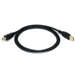 Monoprice 5437 USB cable 35.4" (0.9 m) USB 2.0 USB A USB B Black