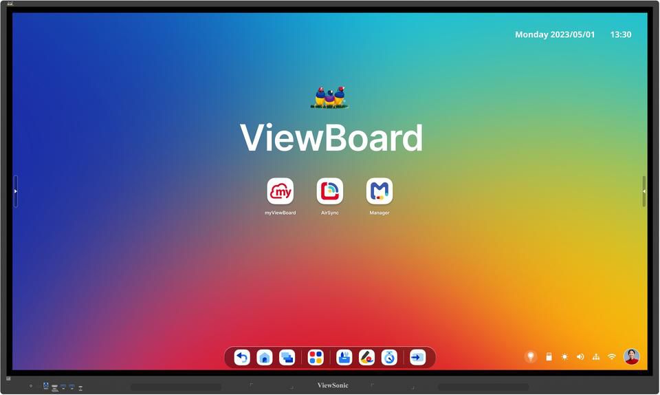 Viewsonic ViewBoard IFP6534 - 65" Diagonal Class IFP34 Series LED-backlit LCD display - interactive - with touchscreen (multi touch) / optional slot-in PC capability - Android - 4K UHD (2160p) 3840 x 2160 - Direct LED