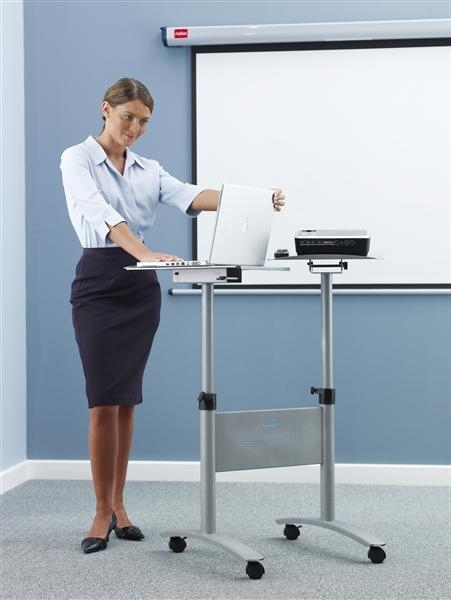 Nobo Multimedia Projection Trolley - Twin Platform