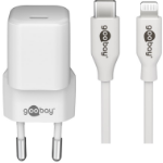 Goobay 61084 mobile device charger Mobile phone, Tablet White AC Fast charging Indoor