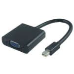 Microconnect MDPVGA2B video cable adapter 0.15 m Mini DisplayPort VGA (D-Sub) Black