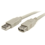 StarTech.com USBEXTAA10 USB cable USB 2.0 118.1" (3 m) USB A Beige