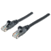 Intellinet Network Patch Cable, Cat6, 20m, Black, CCA, U/UTP, PVC, RJ45, Gold Plated Contacts, Snagless, Booted, Lifetime Warranty
