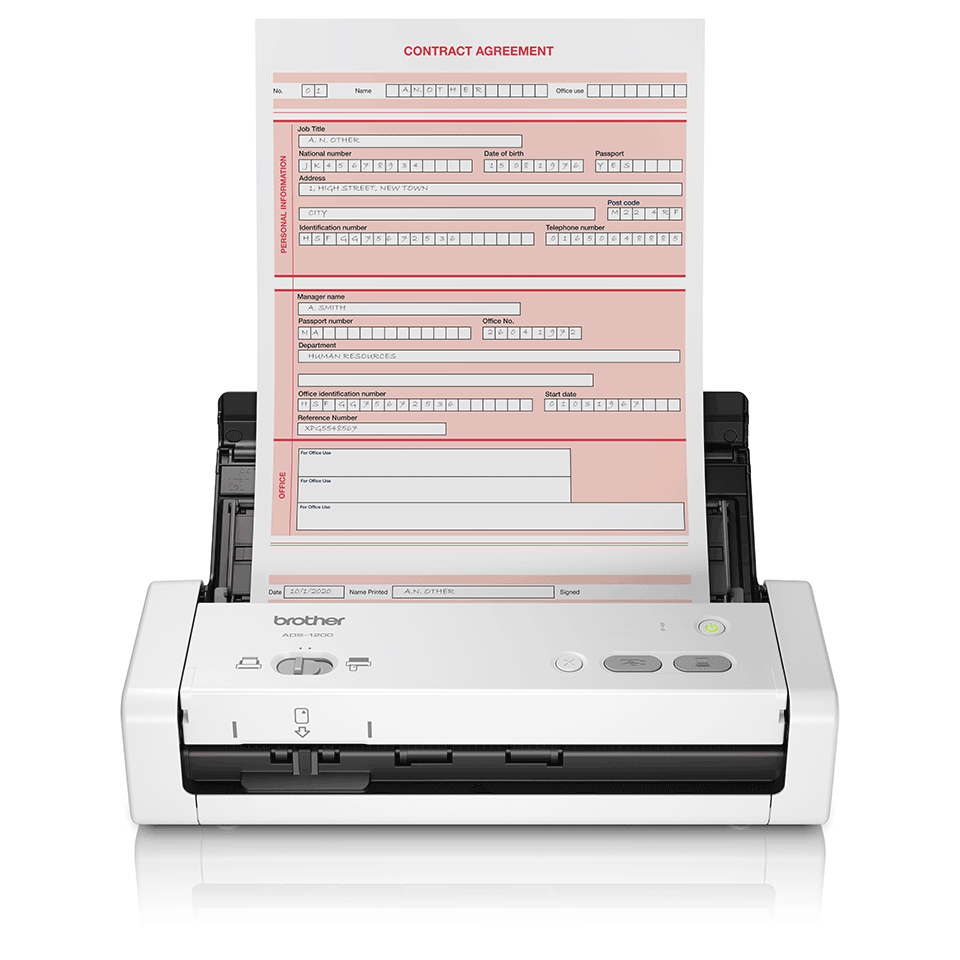 Image of Brother ADS-1200 scanner ADF scanner 600 x 600 DPI A4 Black, White