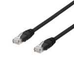 Deltaco TP-60UV networking cable Black 0.5 m Cat6 U/UTP (UTP)