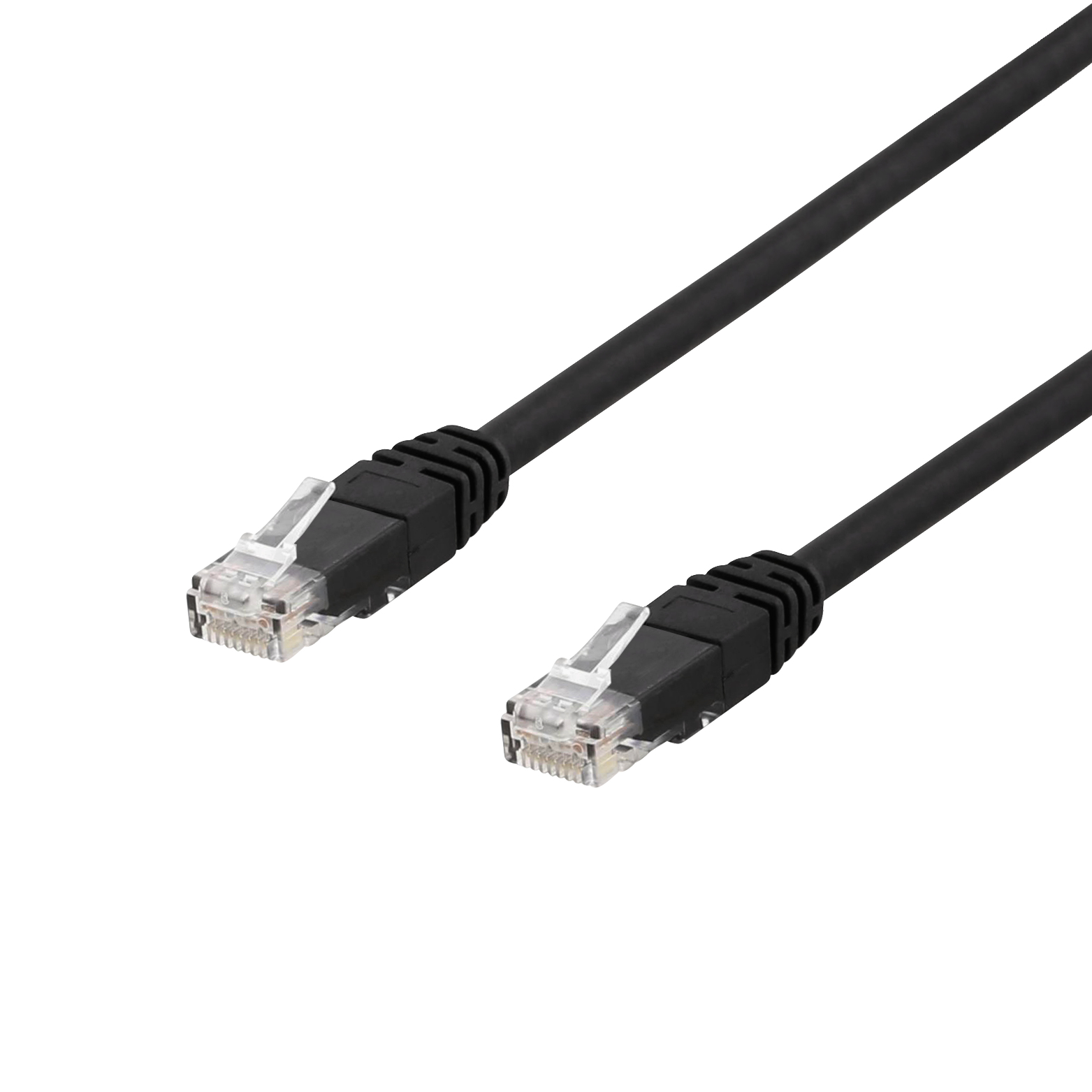 EU Product - U/UTP Cat6 Network Cable, UV Resistant, 0.5m - Black thumbnail