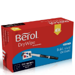 Berol D/WIPE FINE MARKER BLK PK192