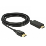 DeLOCK 85318 video cable adapter 3 m DisplayPort HDMI Black