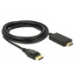 DeLOCK 85318 video cable adapter 3 m DisplayPort HDMI Black