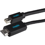 Maplin MAPCDP03 video cable adapter 3 m Mini DisplayPort HDMI Black