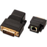 Microconnect MONCCETH cable gender changer DVI-D RJ-45 Black