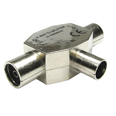 Cables Direct 3-COAXFMFMTL cable splitter/combiner Silver