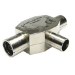 Cables Direct 3-COAXFMFMTL cable splitter/combiner Silver