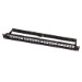 LogiLink Keystone Panel 1U, 24 ports, shielded, economy type, black