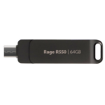 Patriot Memory Rage R550 USB flash drive 64 GB USB Type-A / USB Type-C 3.2 Gen 1 (3.1 Gen 1) Black