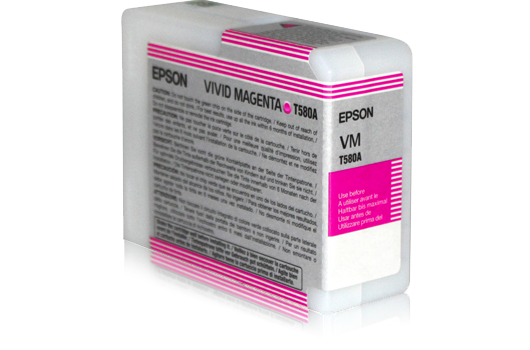 Image of Epson C13T580A00/T580A Ink cartridge magenta Vivid 80ml for Epson...