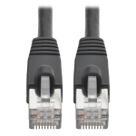 Tripp Lite N262-015-BK Cat6a 10G-Certified Snagless Shielded STP Ethernet Cable (RJ45 M/M), PoE, Black, 15 ft. (4.57 m)