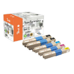 Peach 0F111912 toner cartridge 5 pc(s) Black, Cyan, Magenta, Yellow