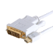 Cablenet 3m Mini DisplayPort Male - DVI 24+1 Male 1080p White PVC Cable