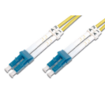 FDL 0.5M OS2 9/125 LC-LC DLX 2.8mm FIBRE OPTIC CABLE - YELLOW