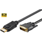 Microconnect DP-DVI-MM-100 video cable adapter 1 m DisplayPort DVI-D Black
