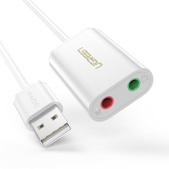 30143 UGREEN USB-A External Sound Card Music Adapter - White