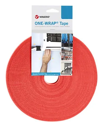 Velcro One Wrap Tape cable tie Velcro cable tie Polypropylene (PP) Red