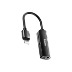 Baseus L52 Male 3-in-1 mobile phone cable Black Lightning Lightning, 3.5mm