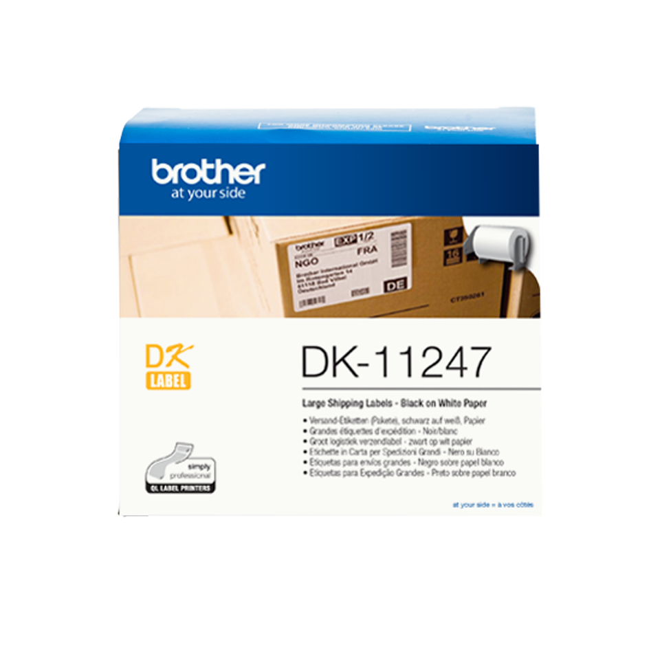 Image of Brother DK-11247 DirectLabel Etikettes white 103mm x 164 mm 180...