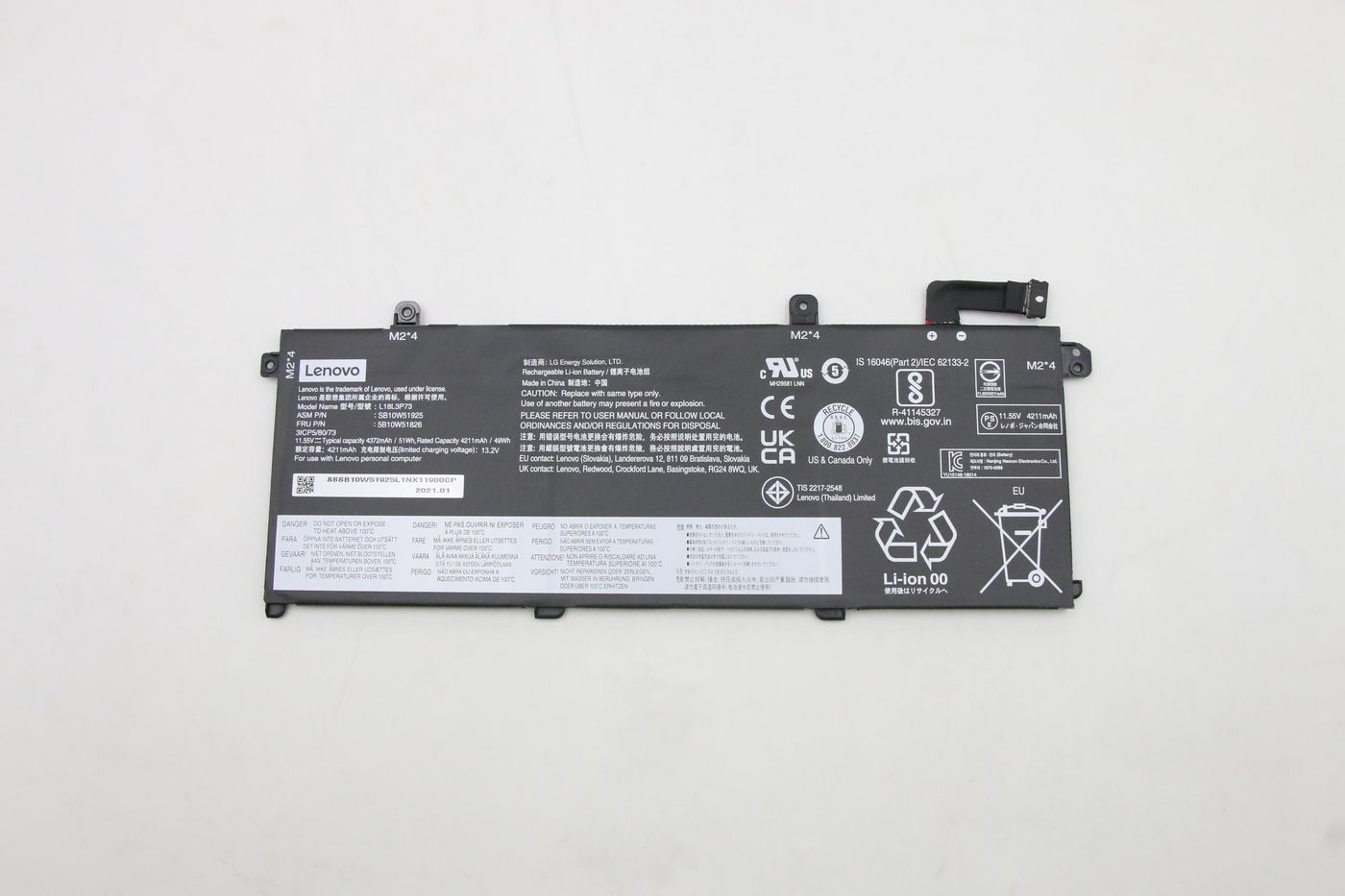 Image of Lenovo Internal, 3c, 50Wh, LiIon, LGC - Approx 1-3 working day lead.