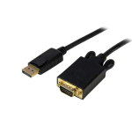 StarTech.com 15 ft DisplayPort to VGA Adapter Converter Cable – DP to VGA 1920x1200 - Black