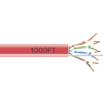 Black Box EYN849A-PB-1000 networking cable Red 12000" (304.8 m) Cat5e U/UTP (UTP)