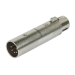 Monoprice 601605 wire connector 5-Pin Male to 3-Pin Female DMX Silver