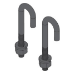 Middle Atlantic CLH-JBOLT Black Steel