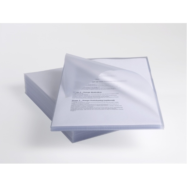 Image of Rexel Anti-Slip A4 Folders Clear (25)