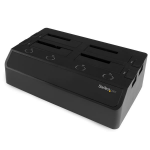 StarTech.com 4-Bay Hard Drive Docking Station for 2.5”/3.5” SSDs and HDDs - eSATA/USB 3.0 to SATA (6Gbps)