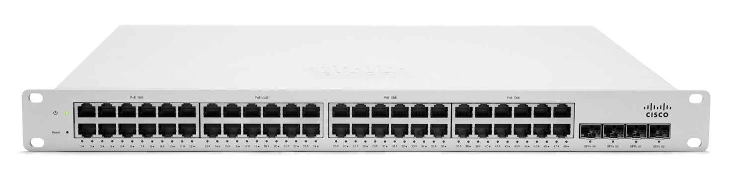 Cisco Meraki MS220-48FP Managed L2 Gigabit Ethernet (10/100/1000) Power over Ethernet (PoE) White