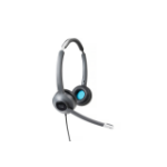 Cisco Headset 522, Wired Dual On-Ear 3.5 mm Headset with USB-A Adapter, Charcoal, 2-Year Limited Liability Warranty (CP-HS-W-522-USB=)