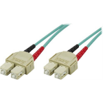 Deltaco SCSC-62 fiber optic cables 2 m 2x SC OM3 Aqua