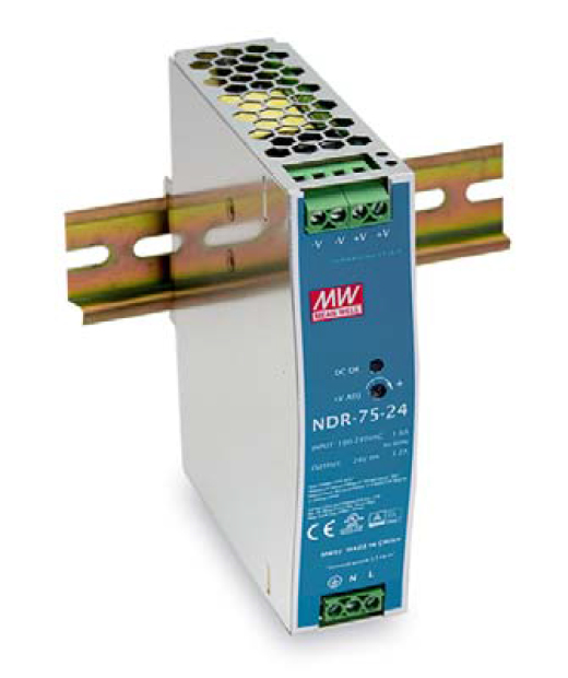 LevelOne 24V DC Industrial Power Supply, 75W, DIN-Rail,-20 ~ +70 â„ƒ