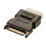 Lindy SATA Power Adapter 15-pin SATA 5.25" Molex Black